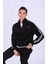 Regular Fit Hakim Yaka Şerit Detaylı Sweatshirt 1