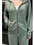 Kadın Cepli Fermuarlı Sweat Pantolon Eşofman Takımı P-00014606 3