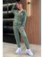 Kadın Cepli Fermuarlı Sweat Pantolon Eşofman Takımı P-00014606 2