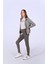 Slim Fit Kaşkorse Kapşonlu ve Fermuarlı Sweatshirt 2