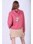 Eğlenceli Baskı Detaylı Oversize Kapüşonlu Sweatshirt 4
