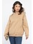 Kalp Nakışlı Üç Iplik Şardonlu Kadın Sweatshirt 1