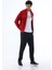 Erkek İki İplik Kumaş Slim Fit Dar Paça Bordo Fermuarlı Eşofman Takımı - 7664 4