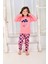 Kalp Desen Somon Kız Çocuk Pijama Takım 2
