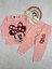 Minnie Mouse Desen Pembe Kız Çocuk Pijama Takım 1