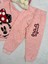 Minnie Mouse Desen Pembe Kız Çocuk Pijama Takım 3