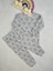 Kedi Desen Gri Kız Çocuk Pijama Takım 1