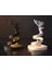 Özel Tasarım Geyik Tea Light Dekoratif Hediyelk Bioplastik Tealight Mumluk 3