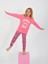 Yılbaşı Desen Pembe Kız Çocuk Pijama Takım 1
