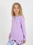 Love Lila Düğme Detaylı Kız Çocuk Pijama Takım 4