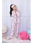 Tavşan Desen Pembe Kız Çocuk Pijama Takım 1