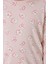 Çiçek Desenli Bej Fitilli Çocuk Pijama Takımı 4