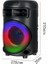 Kablolu Mikrofonlu Fm Rgb Tws Çift 6.5inç Karaoke Bluetooth Taşınabilir Hoparlör GD-692 2