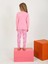 Kar Tanesi Desen Pembe Kız Çocuk Pijama Takım 3