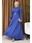 Tokalı Elbise 7123-04 Indigo 2