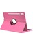 Samsung Galaxy Tab S9 Plus Uyumlu 3 Kameralı Döner Standlı Kapaklı Kılıf (Pembe) NT-110681 1