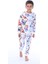 Dinozor Desen Beyaz Erkek Çocuk Pijama Takım 1