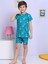Hayvan Desenli Şortlu Yeşil Pijama Takımı 3
