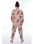 Dinozor Desenli Bej Çocuk Pijama Takımı 3