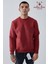 Kabartma Baskıl Bisiklet Yaka Unisex Sweatshirt 1