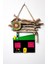Tasarım Kapı, Balkon ve Duvar Aksesuarı /el Işi / Otantik / Vintage/ Retro 21 x 19 cm 5
