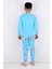 Uzay Desen Mavi Erkek Çocuk Pijama Takım 2