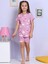 Unicorn Desenli Şortlu Pembe Pijama Takımı 1