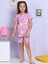 Unicorn Desenli Şortlu Pembe Pijama Takımı 3