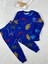 Dinozor Desen Lacivert Erkek Çocuk Pijama Takım 1