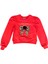 Kız Çocuk Leopar Çiçek Aksesuarlı Sweatshirt 1