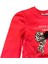 Kız Çocuk Leopar Çiçek Aksesuarlı Sweatshirt 2