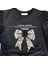 Kız Çocuk Leopar Çiçek Aksesuarlı Sweatshirt 2