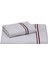 Fortuna Banyo Havlusu 90X150 cm Beyaz- Bordo 3