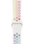 Apple Watch Uyumlu Series 4 44 mm Fileli Kordon Beyaz-Renkli 1