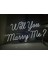 Cizgineon Will You Marry Me? Işıklı Neon led Duvar Dekarasyon 2