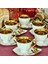 Kuşlu Beyaz Gold Porselen 6 Kişilik Fincan Takımı 5