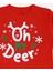 Kız / Erkek Çocuk Yılbaşı Geyik Desen Uzun Kollu Pamuklu Pijama Takımı 5