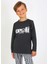 Erkek Çocuk Uzun Kollu Pamuklu Pijama Takımı Explore Antrasit 1
