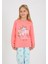 Kız Çocuk Uzun Kollu Pamuklu Pijama Takımı Happy Princess Nar 2