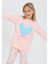 Kız Çocuk Uzun Kollu Pamuklu Pijama Takımı Happy Heart Somon 1
