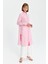 Gömlek Yaka Çizigli Tunik Pembe 2