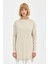 Bisiklet Yaka Örme Basic Tunik Taş 1