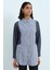 Çizgi Mixli Spor Tunik Indigo 1