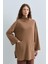 Cep Detaylı Oversize Tunik Camel 1