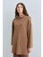 Cep Detaylı Oversize Tunik Camel 3