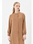 Kolları Lastikli Rahat Kesim Ferace Camel 5