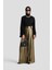 Işılıtlı Kumaş Piliseli Pantolon 24K2701 Gold 2