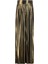 Işılıtlı Kumaş Piliseli Pantolon 24K2701 Gold 4