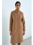 Fermuarlı Basic Kaban Camel 3