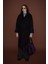 Oversize %100 Yün Kaban Siyah 3